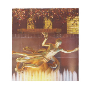 USA, New York, New York City, Statue Notizblock