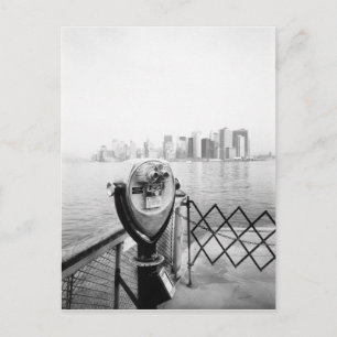 USA, NEW YORK: New Yorker Stadtbildbetrachter Postkarte