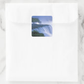 USA, New York, Niagara Falls. American Falls in Quadratischer Aufkleber (Tasche)