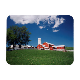 USA, New York, Sharon Springs, Bauernhof Magnet
