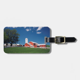 USA, New York, Sharon Springs, Farm Gepäckanhänger