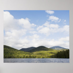 USA, New York Staat, Adirondack Mountains, Lake Poster