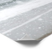 USA, New York Staat, Rockaway Beach, Schneesturm 2 Poster (Ecke)