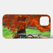 USA, New York, West Park. Bench Under Maple Case-Mate iPhone Hülle (Rückseite (Horizontal))