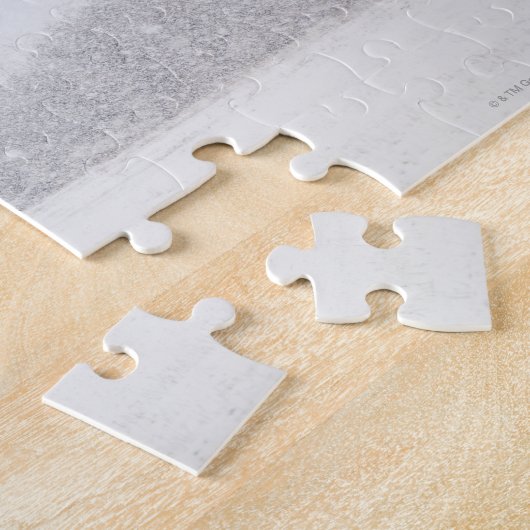 USA, New- YorkStaat, Rockaway Strand, Schneesturm Puzzle (Seite)