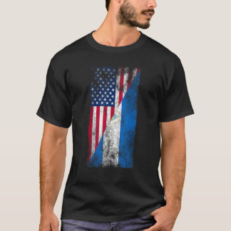USA Nicaragua Flaggen USA Nicar T-Shirt