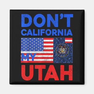 Usa Nicht Kalifornien Mein Utah Vereinigte Staaten Magnet