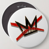 USA No Kings Protest-Typografie-Statement Button (Vorne & Hinten)