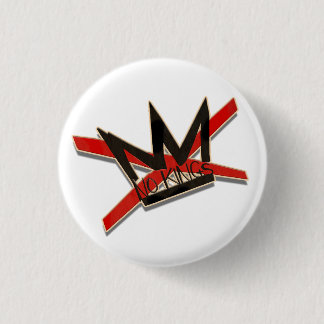 USA No Kings Protest-Typografie-Statement Button