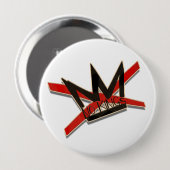 USA No Kings Protest-Typografie-Statement Button (Vorne & Hinten)