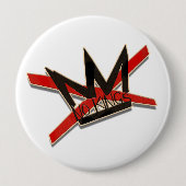 USA No Kings Protest-Typografie-Statement Button (Vorderseite)