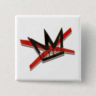 USA No Kings Protest-Typografie-Statement Button