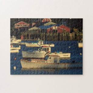 USA, Nordamerika, Maine, Bernard, Fischen Puzzle
