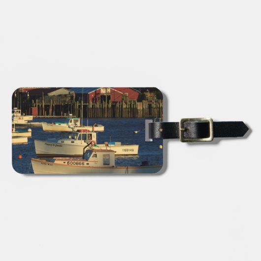 USA, Nordamerika, Maine, Bernard, Fischerei Gepäckanhänger (Vorderseite horizontal)