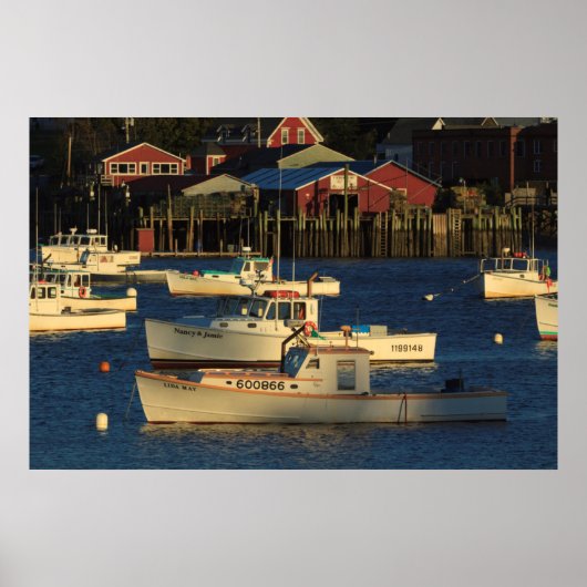 USA, Nordamerika, Maine, Bernard, Fischerei Poster (Vorne)