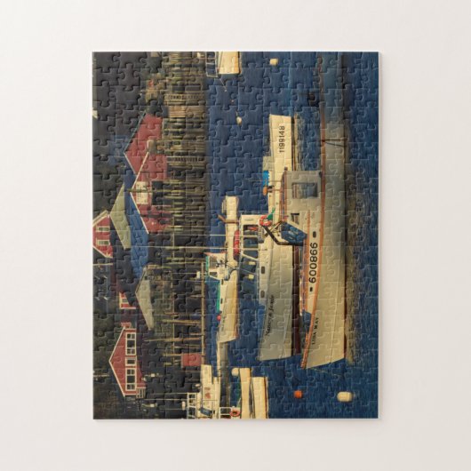 USA, Nordamerika, Maine, Bernard, Fischerei Puzzle (Vertikal)