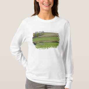 USA, Nordost-Ohio. Amish-Buggy auf Bauernhof T-Shirt