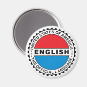 USA Offiziell Language Language Magnet (Vorderseite/Rückseite)