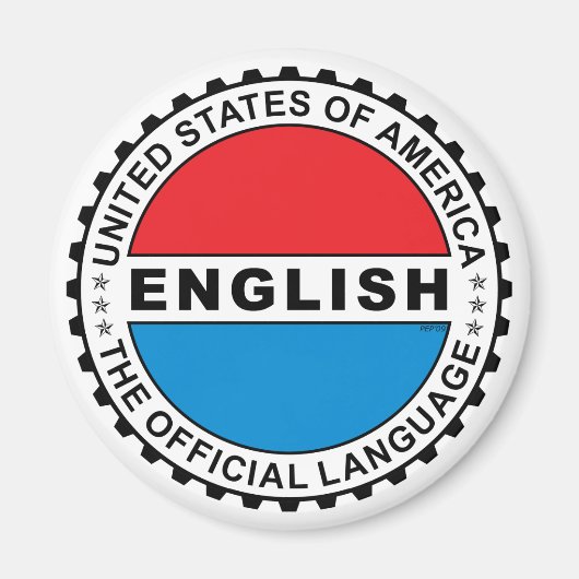 USA Offiziell Language Language Magnet (Vorne)