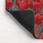 USA, Ohio, Cincinnati. Bett aus roten Tulpen Mousepad (Ecke)