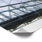 USA, Ohio, Cincinnati: Roebling Suspension 3 Poster (Ecke)