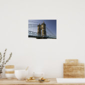 USA, Ohio, Cincinnati: Roebling Suspension 3 Poster (Küche)