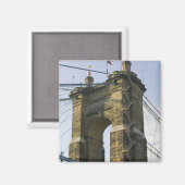 USA, Ohio, Cincinnati: Roebling Suspension Magnet (Vorderseite/Rückseite)