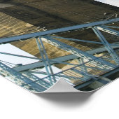 USA, Ohio, Cincinnati: Roebling Suspension Poster (Ecke)