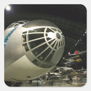 USA, Ohio, Dayton: US Air Force Museum und Quadratischer Aufkleber