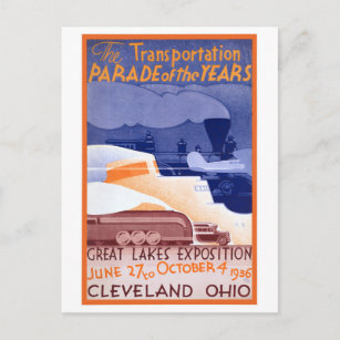 USA Ohio Expo Vintage Poster restauriert Postkarte