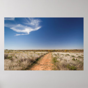USA, Oklahoma, Black Kettle National Grasslands Poster