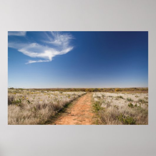 USA, Oklahoma, Black Kettle National Grasslands Poster (Vorne)