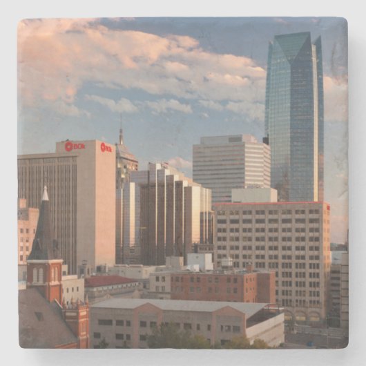 USA, Oklahoma, Oklahoma City, Elevated City Steinuntersetzer (Vorderseite)