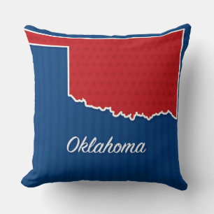 USA Oklahoma Staat Patriotische US Flagge Karte Kissen