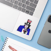USA Onkel Sam Aufkleber (Laptop mit iPhone)