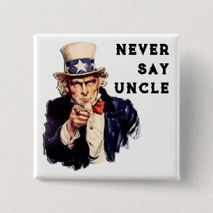 USA Onkel Sam Pinback Button