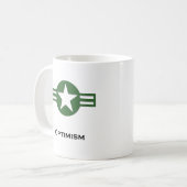 USA Optimism Green Kaffeetasse (Vorderseite Links)