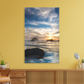 USA, Oregon, Bandon Beach. Face Rock Leinwanddruck (Insitu (Wohnzimmer))