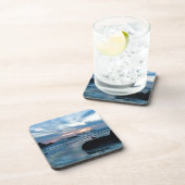 USA, Oregon, Bandon Beach. Seagull auf Felsen Getränkeuntersetzer (Rechte Seite)