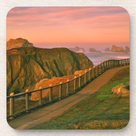 USA, Oregon, Bandon. Felsen auf dem Weg Untersetzer (Vorderseite)