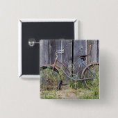 USA, Oregon, Bend. Ein verdünntes altes Fahrrad Button (Vorne & Hinten)
