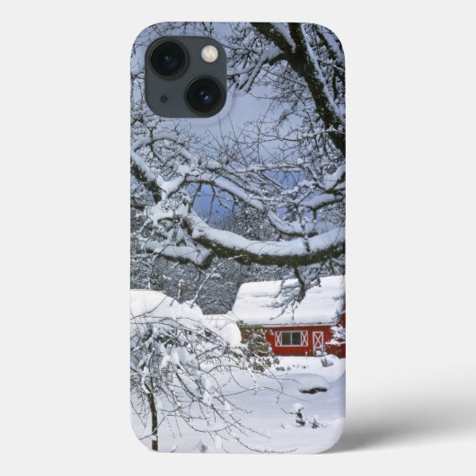 USA, Oregon, Clackamas County. Frischer Schnee Case-Mate iPhone Hülle (Rückseite)