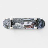 USA, Oregon, Clackamas County. Frischer Schnee Skateboard (Horizontal)