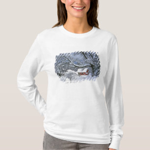 USA, Oregon, Clackamas County. Frischer Schnee T-Shirt