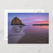 USA, Oregon, Clatsop Landkreis, Haystack Rock und Postkarte (Vorne/Hinten)