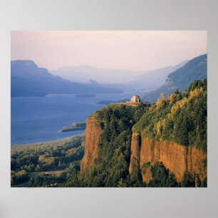 USA, Oregon, Columbia River. Sonnenuntergang bei K Poster