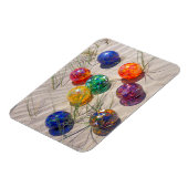 USA, Oregon Farbenfrohe Glasflöße auf Sanddüne Magnet (Linke Seite)