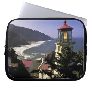 USA, Oregon, Florence. Heceta Head Leuchtturm Laptopschutzhülle