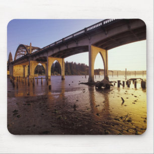 USA, Oregon, Florence. Siuslaw-Brücke und Mousepad