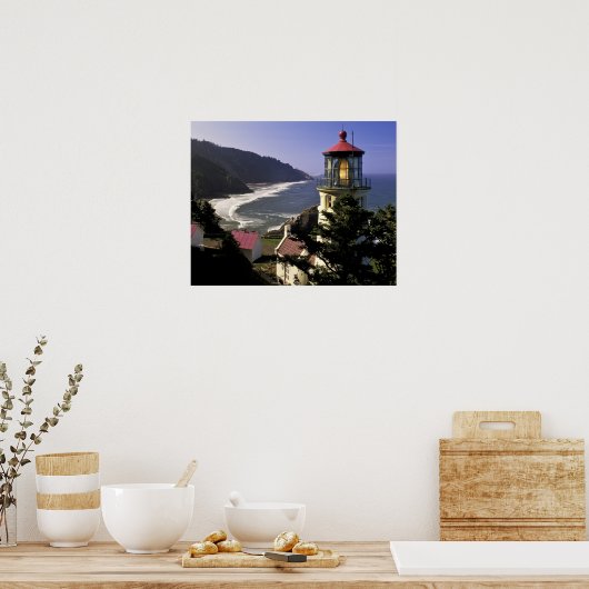 USA, Oregon, Florenz. Heceta Head Lighthouse Poster (Küche)